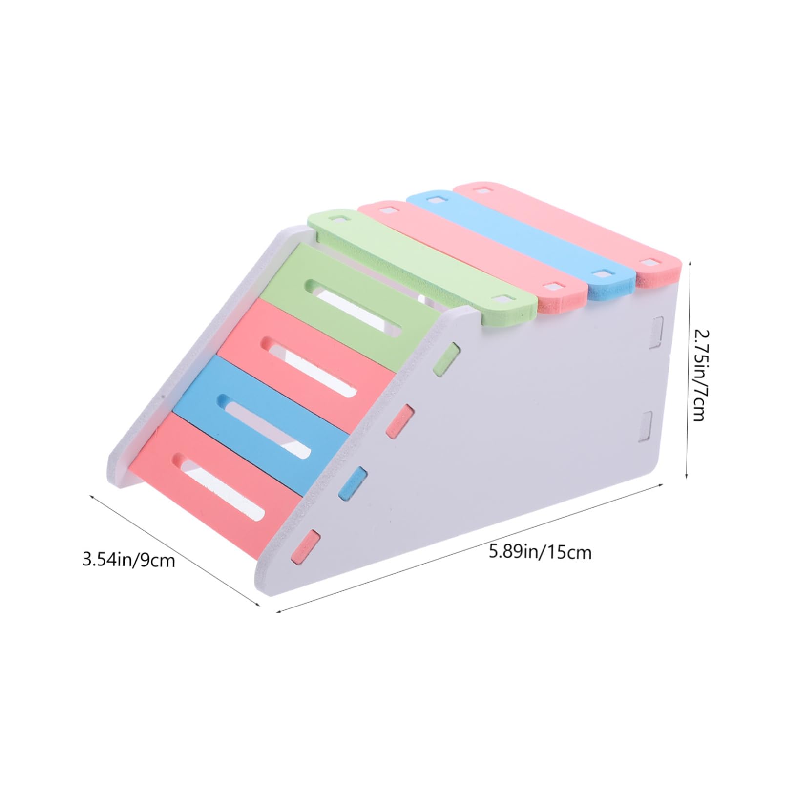 GRIRIW Hamster House with Ladder Fun Animal Playground Sleeping Nest for Hamsters Gerbils Rats Durable Hideout for Play Exercise Pet Accessory