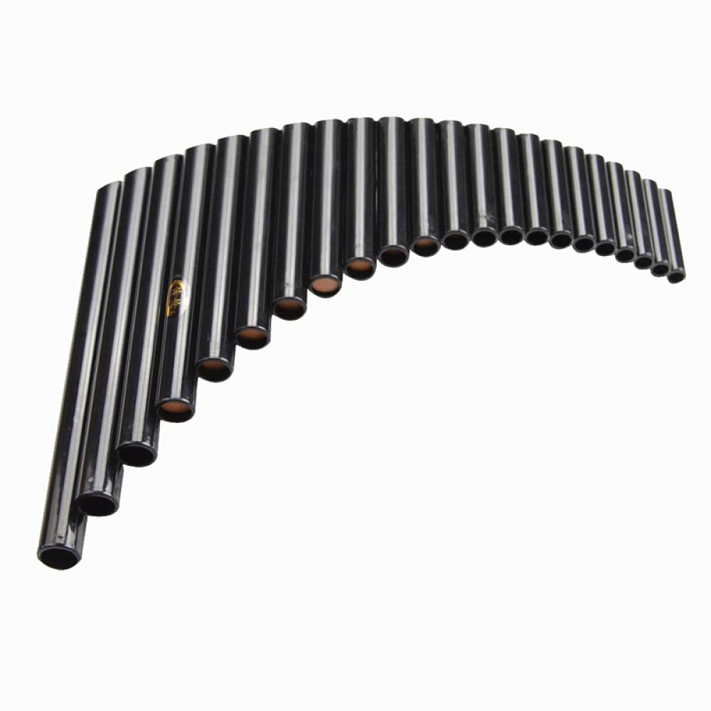 TsoLay Flauta para Principiantes Flauta de Pan de 22 Tubos, Flauta de ABS, Flauta Piccolo, Llave G, Instrumentos Musicales de Color Negro, Flauta afinable Xiao, Ideal para Tocar Instrumento Musical