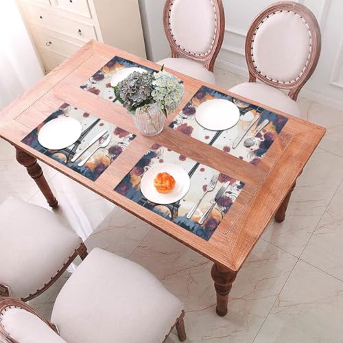 Sets de table Paris Eiffel lavables pour protéger la cuisine des taches - 5