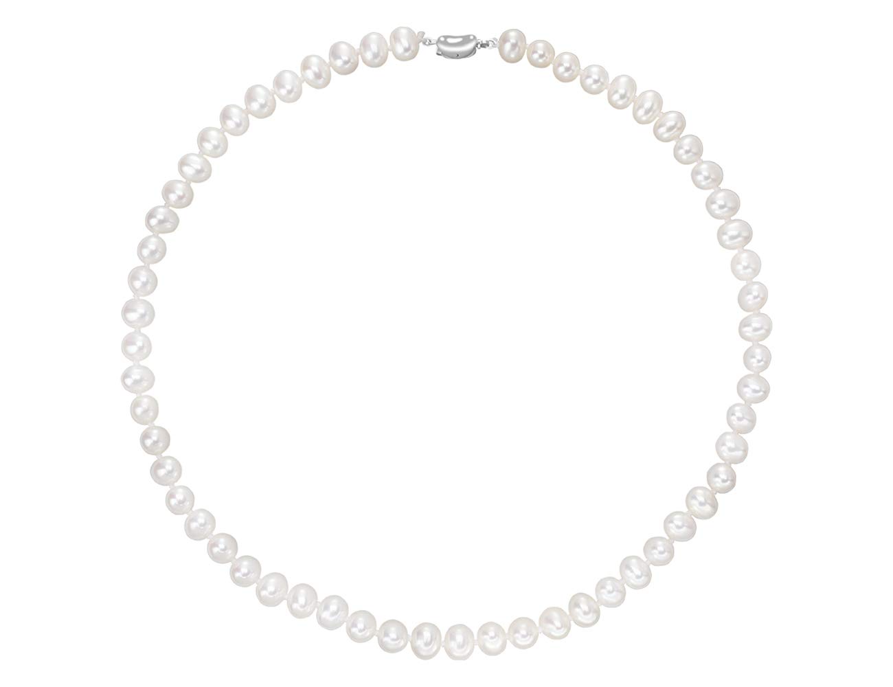 VIKI LYNN Pearl Necklace AAA Freshwater Cultured Pearl Sterling Silver Jewelry for Women