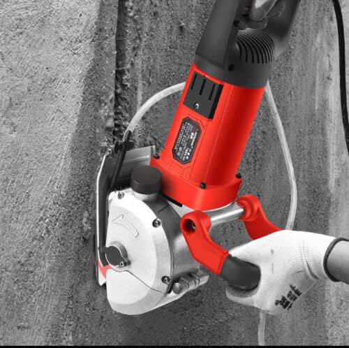 Máquina de corte de ranura de pared 220V Máquina de ranurado de pared Máquina de ranurado Sierra concreta 1800W