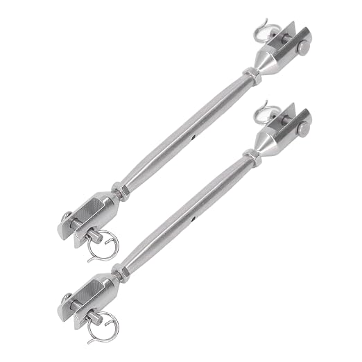 Tensor para cables de acero Quijada M4 2 piezas inoxidable miniatura 4