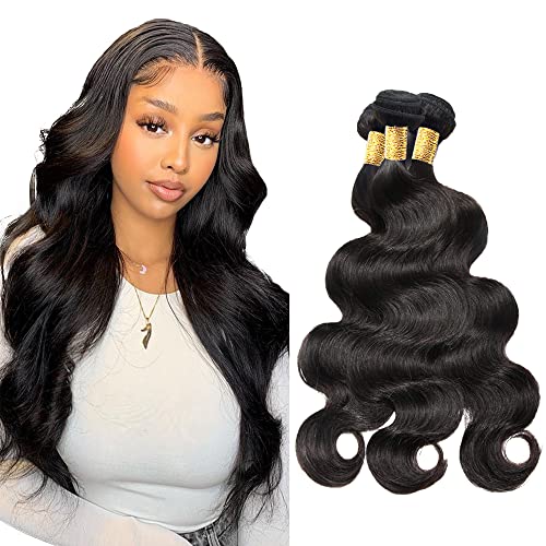 50g 10LX #1B Body Wave Hair Extensions 12 14 16