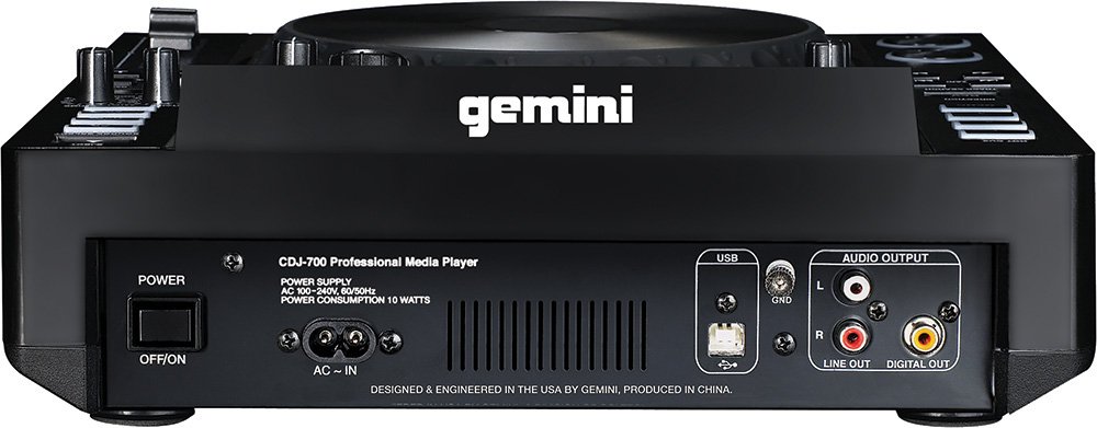 Gemini CDJ Series CDJ-700 Professional Audio DJ Full Color
