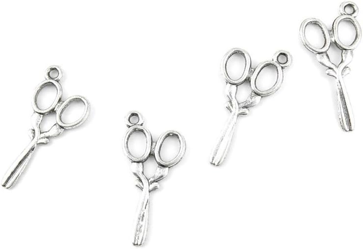 Jewelry Making Charms Retro Silver Tone for Necklace Pendant Bracelet Findings Vintage Bijoux Breloques Bulk 17955 Scissors
