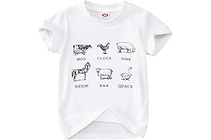 Toddler Farm Outfit: Adorable Animal Print T-Shirt for Little Farmers