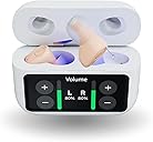 Audien Atom X Hearing Aid Device for Seniors & Adults with Hearing Loss - OTC Bluetooth Hearing Aids w/Charging Case, 48+ Hour Battery Life - Easy Touchscreen Control, Comfortable & Discreet Design