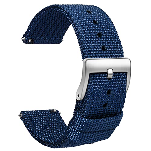 Correa Nylon para Reloj 20mm con Hebilla Rápida Negra miniatura 1