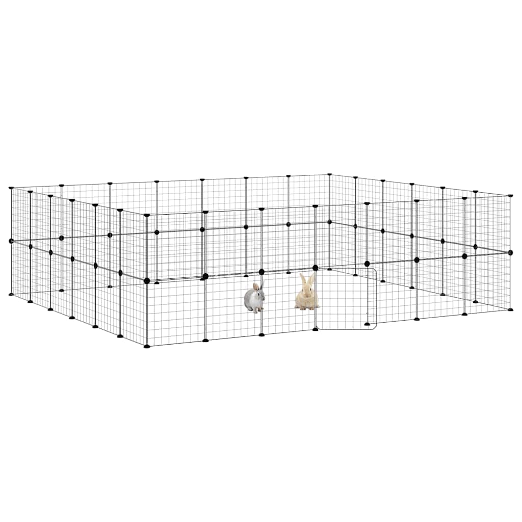 Jaula de acero para mascotas con puerta de 35 x 35 cm como jaula para animales pequeños DIY de acero resistente para mascotas