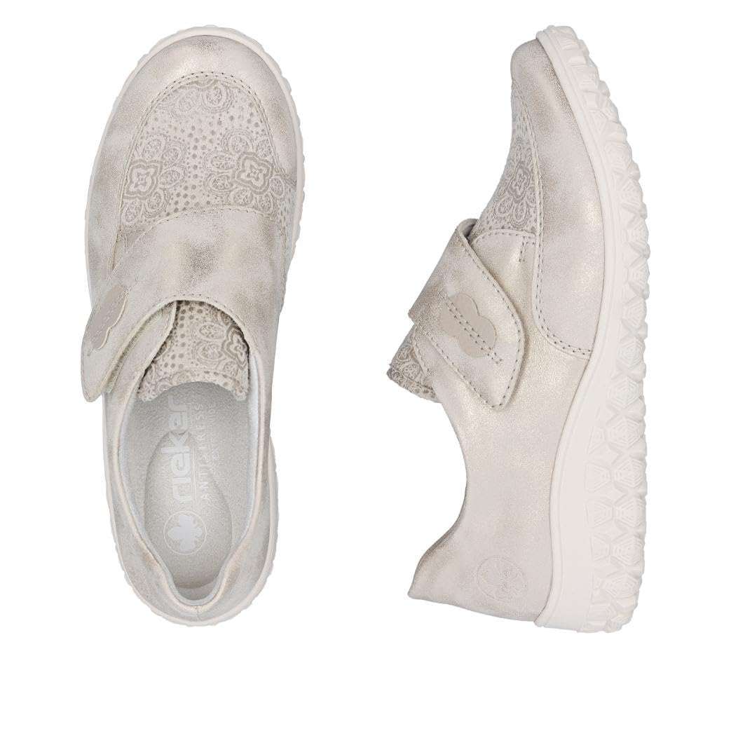 Rieker Halbschuhe Klett Weite H Gold