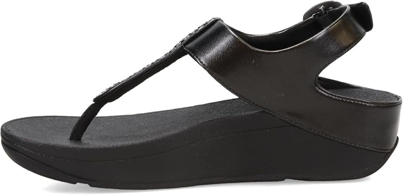 FitFlop Womens Fino Crystal-Mix T-Strap Sandal