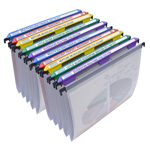 Ultimate Office Magnifile Hanging File Folders V- Bottom Letter Size With 11 Inch Magnified Indexes That Double The Size Of Your File Titles To Find Files Fast. (Set Of 10 Frost) #TOP7