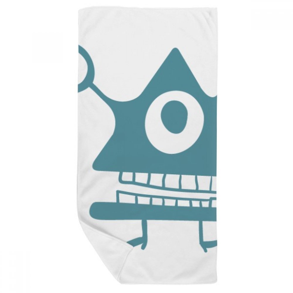 Serviette bain douce Univers et Cyclope Alien créature débarbouillette 35x70cm