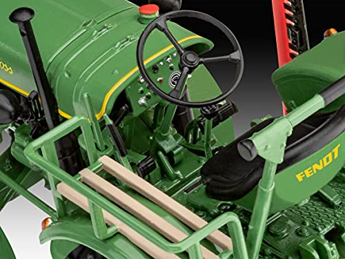 Revell Modellbausatz Fendt F20 Dieselroà I MaÃstab 1:24 I Detailgetreue Nachbildung des Bulldog I Grüne Farbe I 11,7 cm I Perfekt für Traktor-Liebhaber und Modellbauer – Bild 5