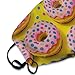 WUXEKZO Adults Boys Girls Warm Protective Masks Fashion Scarf Anti Dust Windproof Mouth Cover, Cartoon Donut Yellow Mouth Decoration for Sports Travel Hiking
