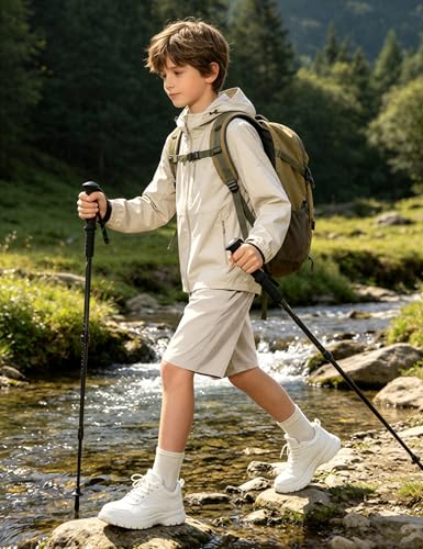 Image of Somaibo Boys Athletic Shorts Youth Lightweight Quick Dry Outdoor Cargo Short with Pockets for Hiking Running 7-15Y