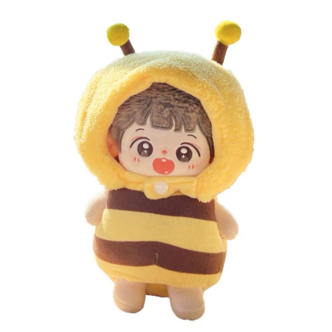 Amazon.co.jp: 10㎝ ぬいちゃんぬい服 上下セット 着せ替え人形 ハチ