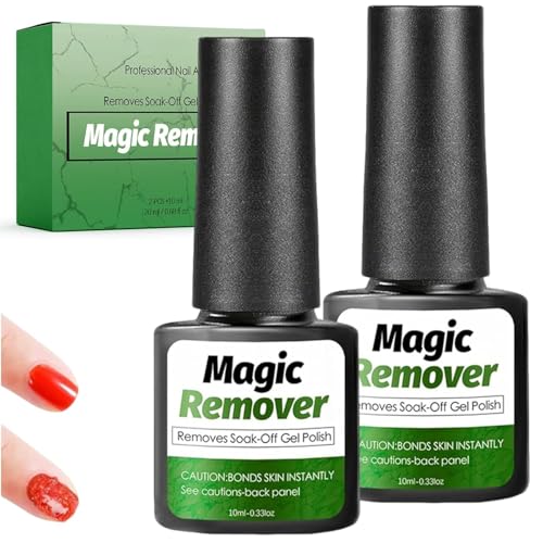 #rémunéré #Amazon<br>2 * 10ml Dissolvant de Vernis à Ongles en Gel Dissolvant Manucure Enlève Facilement et Rapidement Vernis Gel en 3-5 Minutes,Blanc