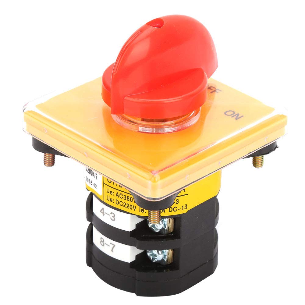 25A ON/Off Selector Switch,Breaker Switch Transfer Latching Switches 2 ...
