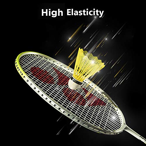 meidong Nylon Badminton Shuttlecocks 14-Pack (6Pcs Red LED Glowing Badminton Birdies & 8Pcs Yellow Non-LED Shuttlecocks) with Great Stability and Durability for Indoor Outdoor Sport