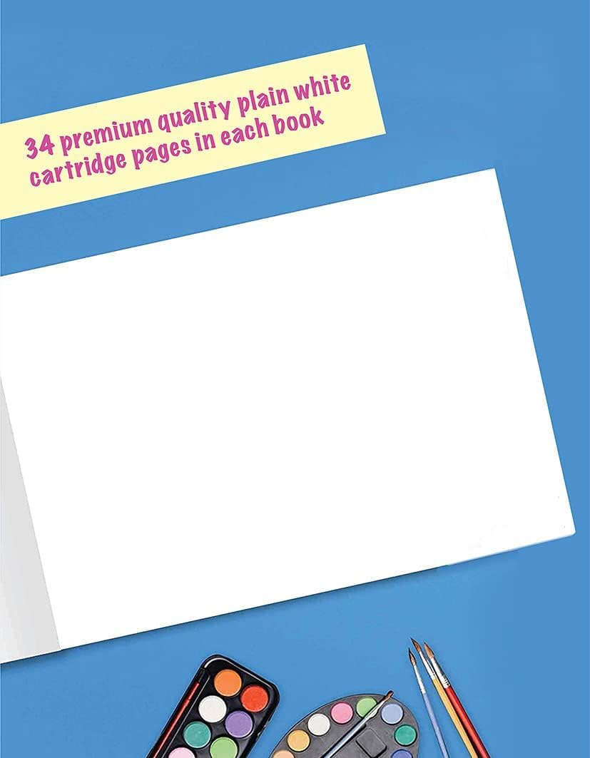 A4 Drawing Pad (Pack of 3), White, A4 (Pack of 3) - Image 2
