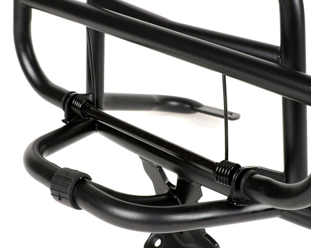 MOTO NOSTRA Gepäckträger klappbar hinten schwarz kompatibel Vespa LX50 LX125 LX150 LXV50 LXV125 S50 S125 S150