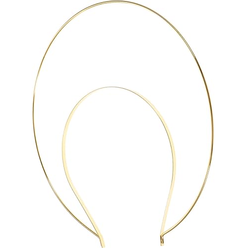 Miniatura 1 de FOMIYES Corona de halos dorados, 1 unidad, diadema de halos virgen, 2 capas, reina de diosa, ángel, tiara de metal, para boda