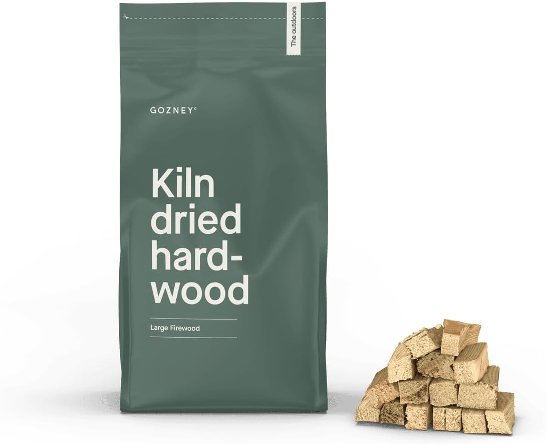 Gozney Pizza Oven Wood, Fuel for Wood-Fired Pizza Oven, Kiln Dried Ash and Beech Hardwood, Long-Burning Clean Heat with Low Smoke Output