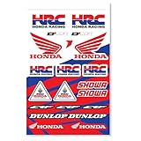 D'COR Visuals Decal Sheet for Honda HRC Racing Logo Sticker Sheet 40-10-116