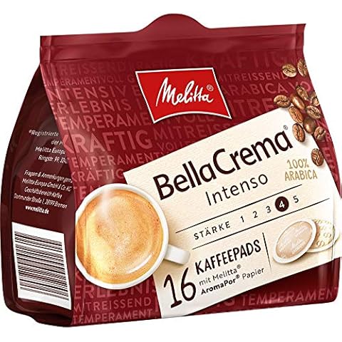 Melitta BellaCrema Intenso, 16 Gemahlener Röstkaffeepads Cover