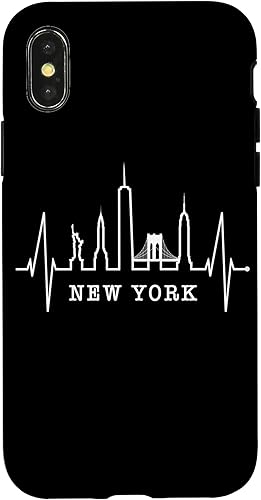 Miniatura 7 de Funda para iPhone 13 Pro New York Skyline Heartbeat Statue Of Liberty I Love New York