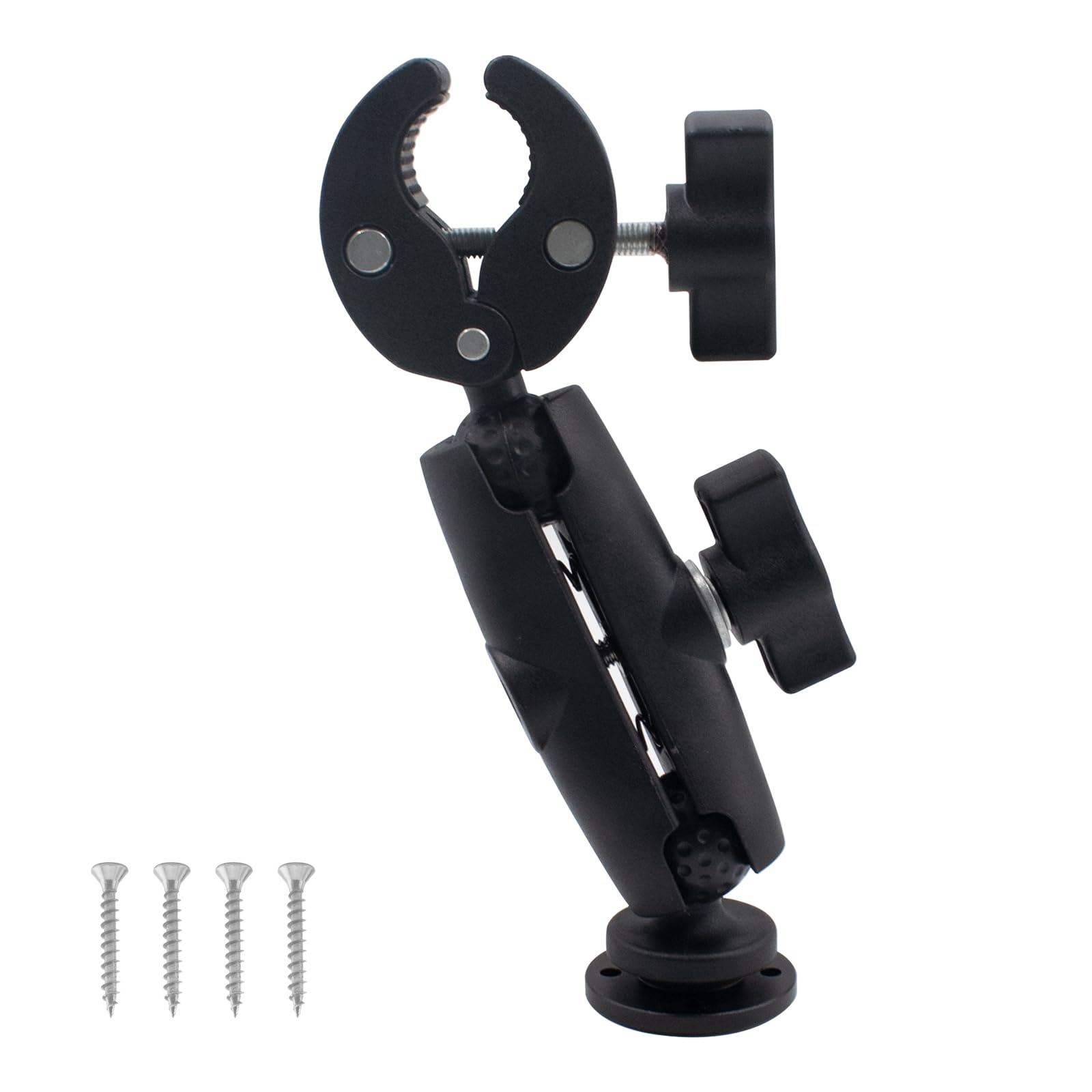 Trolling Motor Stabilizzatore 360° Supporto Regolabile Anti Vibration Morsetto per Kayak, Barca, , Marine Adatto a aste con diametro da 2 cm a 4 cm