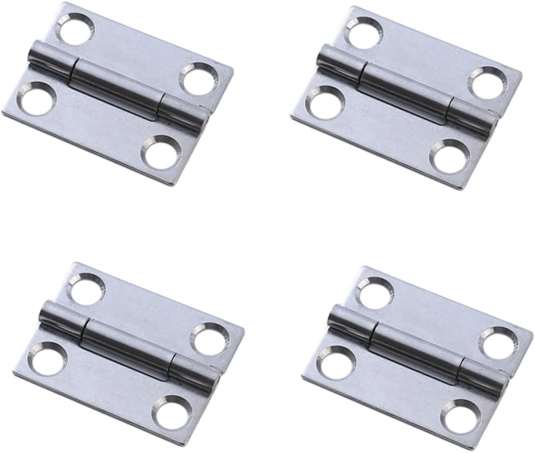 Hinges, 4 Pieces Stainless Steel Door and Window Cabinet Swing Butt Hinges