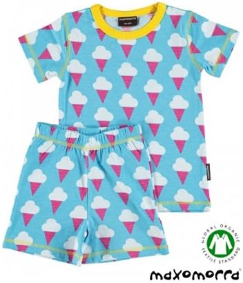Amazon Co Jp 北欧子供服 キッズ ナイトウェア 半袖 パジャマセット Icecream 18ヶ月 4歳 Maxomorraマクソモーラ 98 104 服 ファッション小物