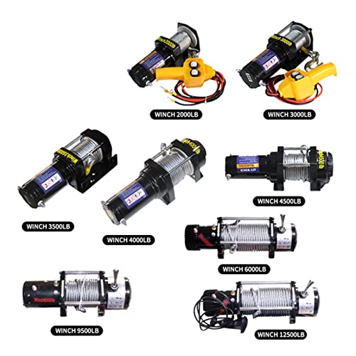 DOLUNTO Cabrestante Eléctrico para Auto 3000lbs 24V miniatura 3