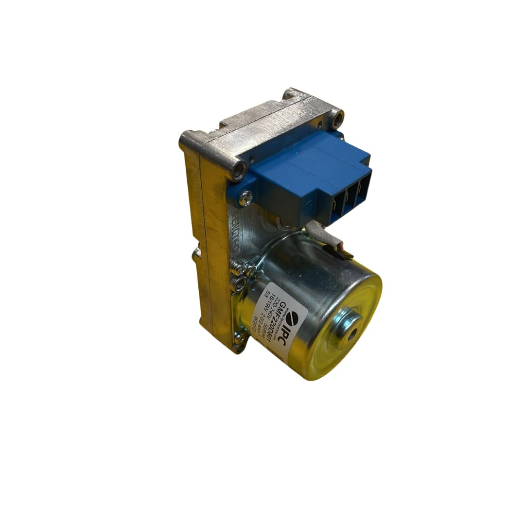 Silnik z przekładnią na pellet IPC GMF220D801, 2 obr./min 220 V, moment obrotowy 18 Nm, wałek 8,5 mm, kompatybilny z ektraflame, Dal Zotto, Opera, Bestove, Moretti, zamiennik 14702150