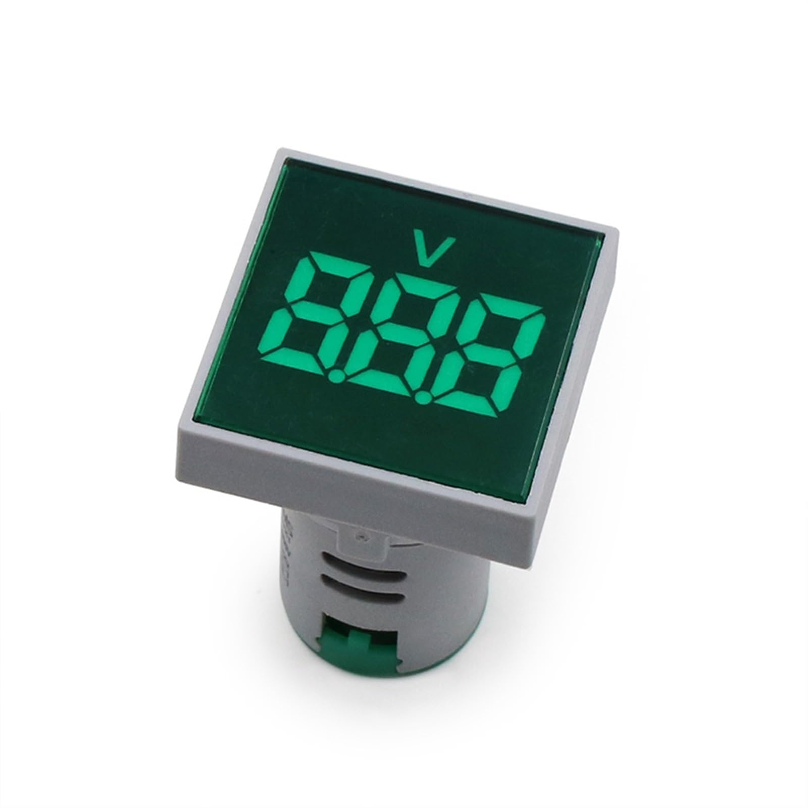 Voltmètre numérique AC 20-500V mini indicateur LED carré 22mm MOBYAT - 8
