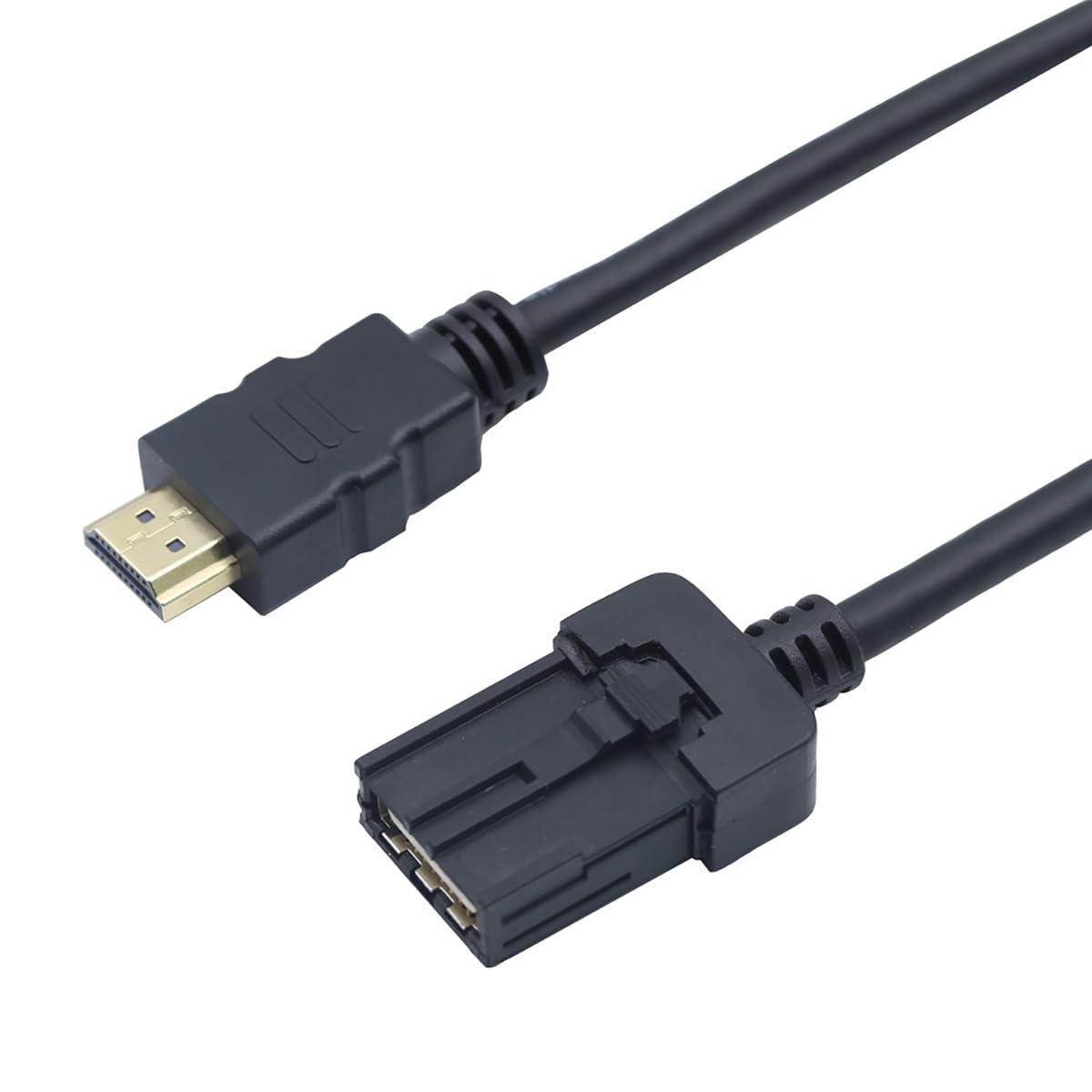 Cavo audio video ad alta definizione tipo E maschio a AM maschio per auto, compatibile con HDMI 2.0, connettore multimediale digitale ad alta velocità anti-vibrazione, supporta 4K Ultra HD (5M)