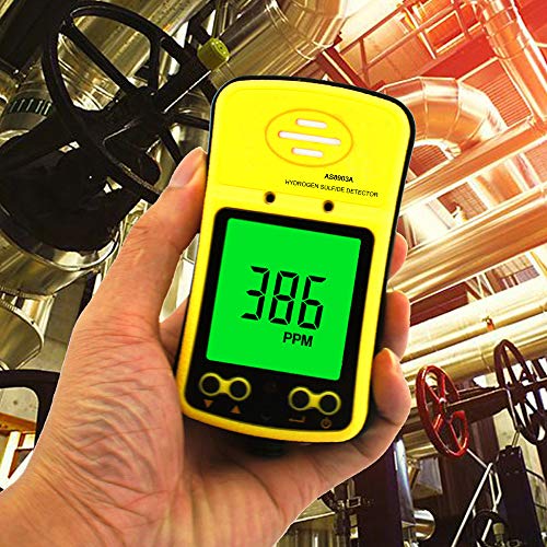 KKmeter H2S Monitor Rechargeable Single Gas Hydrogen Sulfide Detector