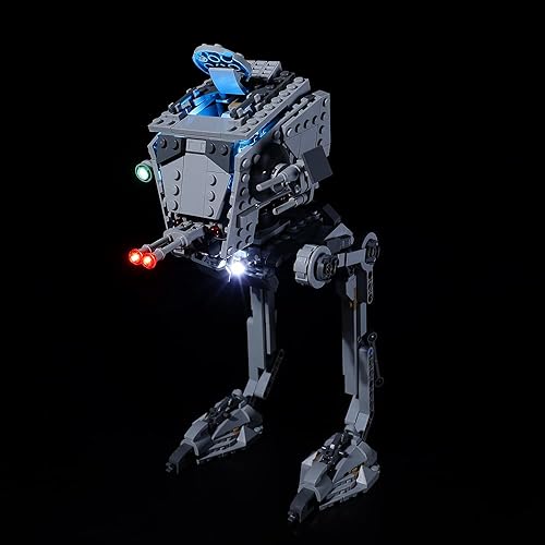 Miniatura 4 de Kyglaring Kit de iluminación LED solo juego de luces diseñado para Lego Star Wars Hoth at-ST 75322 Model Building Set, sin juego de Lego (versión