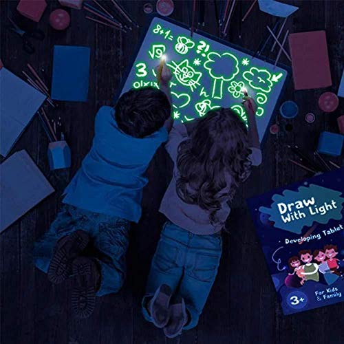 Light Drawing - Fun and Developing Toy Draw with Light Developing Tablet for Kids(A5:5.9 x 8.7 in)