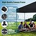 Eurmax USA NOMATTER ONE-Person Open&Close 10x10ft Pop Up Canopy Tent，Portable Shelter Canopy for Outdoor Events，Instant Canopies, Temporary Sunshade,Bonus 4 Sand Bags(White)