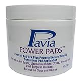 Pavia Power Pads with Natural Antibacterial Bee Propolis and Oregano Oil. Promotes healing of lick granulomas, sores, and incisions. 42 pads/jar.