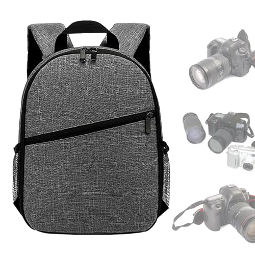 Whrcy Zaini fotografici per fotografi,Borse fotografiche grandi impermeabili per fotografi - Borsa per fotocamera DSLR Zaino DSLR per fotografi Fotocamere reflex DSLR, obiettivi, flash