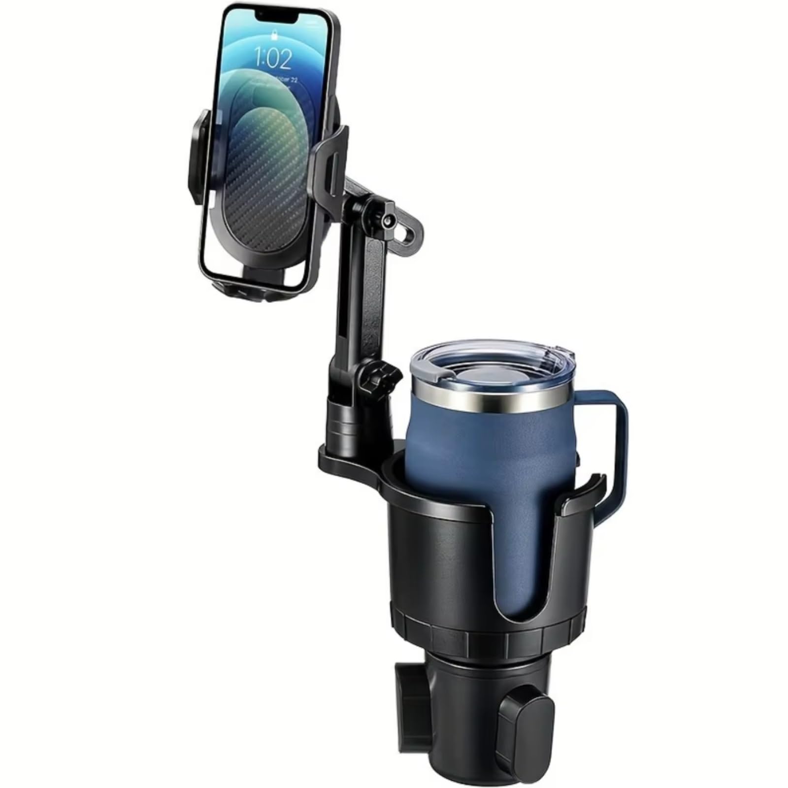 Auto Innenraum Zubehör Supporto Per Telefono Portabicchieri Auto 2 In 1 Con Rotazione Del Grado Di Base Regolabile Tutti Gli Accessori Delle Parti Di Ricambio