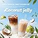 Soeos Lychee Flavored Coconut Jelly Strips, 2.2 lbs (1 Kg), Lychee Jelly for Boba Tea, Sweet and Chewy Tropical Snack, Perfect Topping for Ice Cream, Desserts