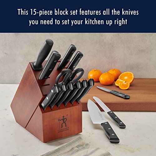 Henckels Dynamic Razor-Sharp 15-Piece Knife Set, Chef Knife, Bread Knife, Steak Knife, German Engineered Informed By 100+ Years Of Mastery #TOP3