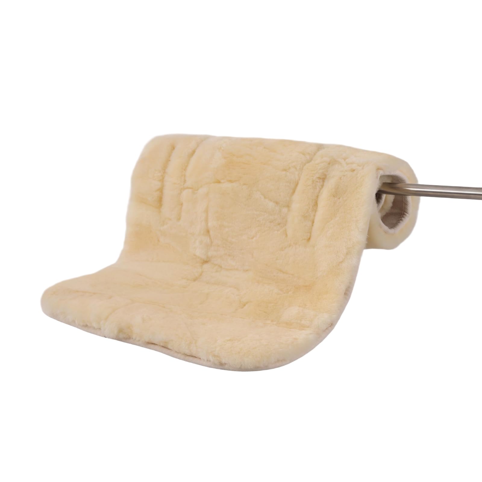 Insert en peau d'agneau pour bébé - Pour poussette, nacelle, jogger, lit de bébé - En fourrure naturelle - Tannage médical - Universel - 75 cm x 40 cm - Lavable (médical)