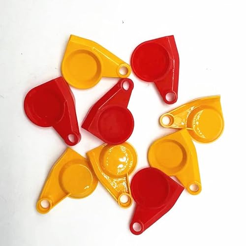 Generisch 10x Staubkappe für Kupplungskopf Deckel rot gelb Ersatzdeckel Kappe LKW Traktor