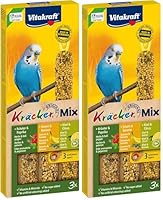 Vitakraft Vogelsnack Sittich Kräcker Mix Banane,Kräuter,Kiwi, 1x 3St (Packung mit 2)
